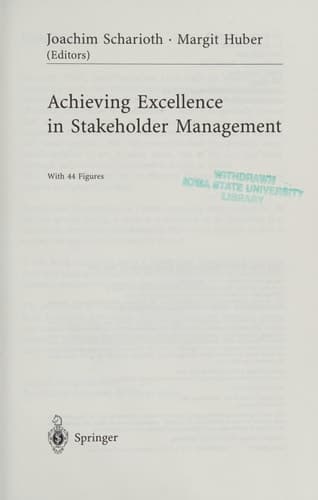 Achieving Excellence in Stakeholder Management
