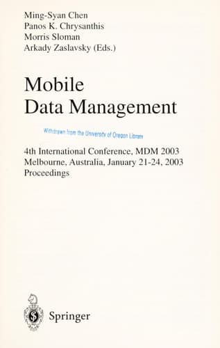 Mobile Data Management