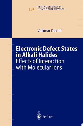 Electronic Defect States in Alkali Halides Effects of Interaction with Molecular Ions