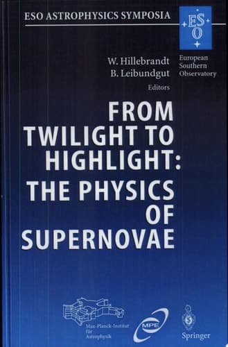 From Twilight to Highlight: The Physics of Supernovae Proceedings of the ESO/MPA/MPE Workshop Held at Garching, Germany, 29-31 July 2002