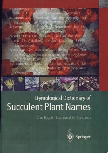 Etymological Dictionary of Succulent Plant Names