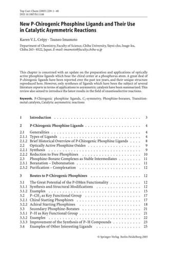 New Aspects in Phosphorus Chemistry III