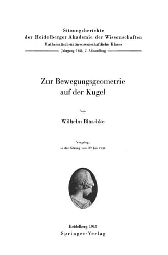 Zur Bewegungsgeometrie auf der Kugel