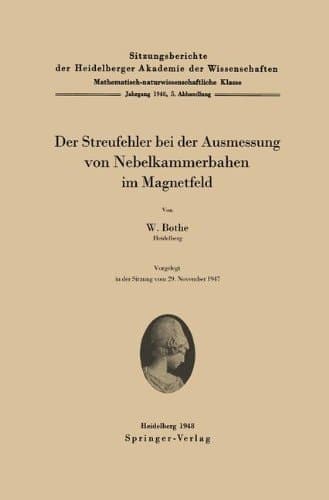 Der Streufehler bei der Ausmessung von Nebelkammerbahnen im Magnetfeld