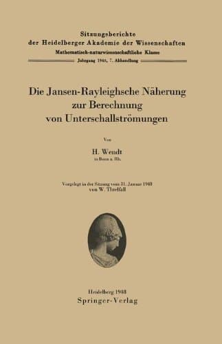 Die Jansen-Rayleighsche Näherung zur Berechnung von Unterschallströmungen
