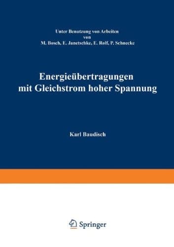 Energieübertragung mit Gleichstrom hoher Spannung (German Edition)