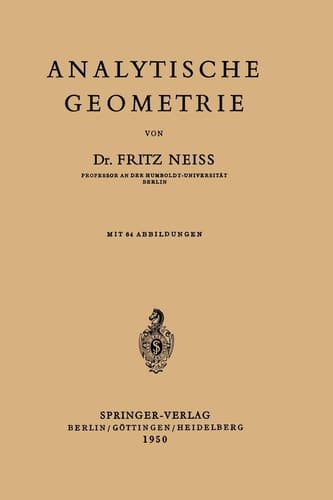 Analytische Geometrie
