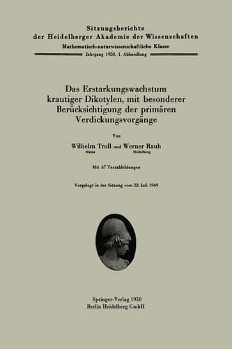 Das Erstarkungswachstum krautiger Dikotylen, mit besonderer Berücksichtigung der primärem Verdickungsvorgänge