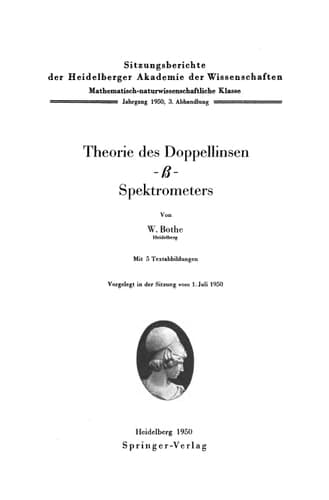 Theorie des Doppellinsen-β-Spektrometers