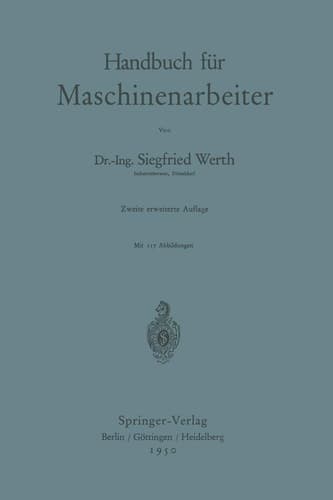Handbuch für Maschinenarbeiter (German Edition)
