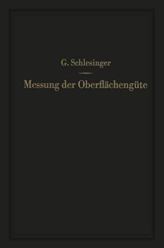 Messung der Oberflächengüte: Ihre praktische Anwendung auf die Funktion zusammenarbeitender Teile (German Edition)