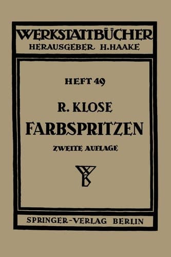 Farbspritzen Verfahren, Stoffe und Einrichtungen