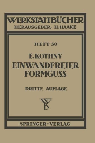 Einwandfreier Formguß