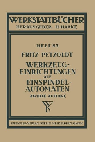 Werkzeugeinrichtungen auf Einspindelautomaten