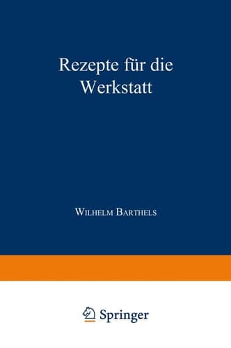 Rezepte für die Werkstatt