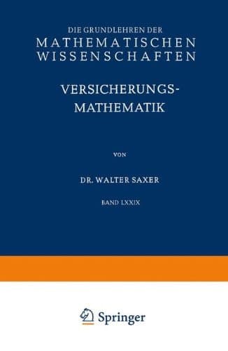 Versicherungsmathematik Erster Teil