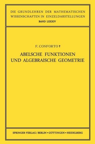 Abelsche Funktionen und Algebraische Geometrie (Grundlehren der mathematischen Wissenschaften) (German Edition)