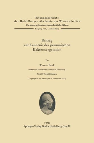 Beitrag zur Kenntnis der peruanischen Kakteenvegetation