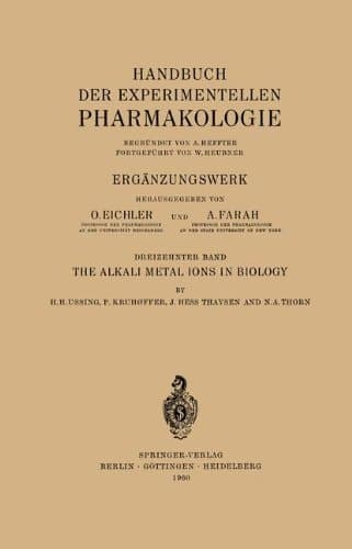 The Alkali Metal Ions in Biology I. The Alkali Metal Ions in Isolated Systems and Tissues. II. The Alkali Metal Ions in the Organism