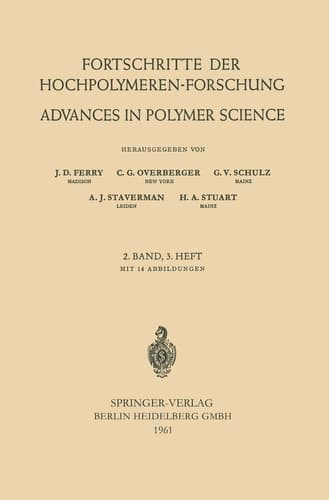 Fortschritte der Hochpolymeren-Forschung Advances in Polymer Science