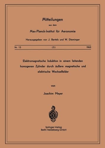 Elektromagnetische Induktion in einem Leitenden Homogenen Zylinder durch Äussere Magnetische und Elektrische Wechselfelder