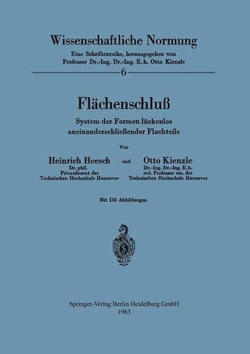 Flächenschluß System der Formen lückenlos aneinanderschließender Flachteile