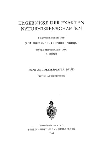 Springer Tracts in Modern Physics 35