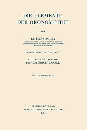 Die Elemente der Ökonometrie