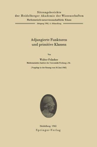 Adjungierte Funktoren und primitive Klassen