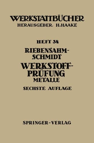 Werkstoffprüfung Metalle