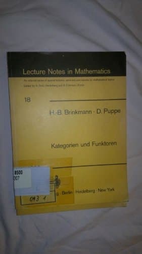 Kategorien Und Funktoren LNM 18