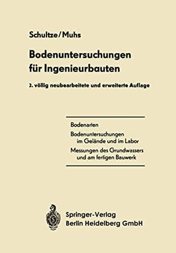 Bodenuntersuchungen für Ingenieurbauten (German Edition)