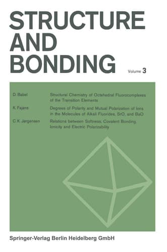 Structure and Bonding (Structure and Bonding, 3)