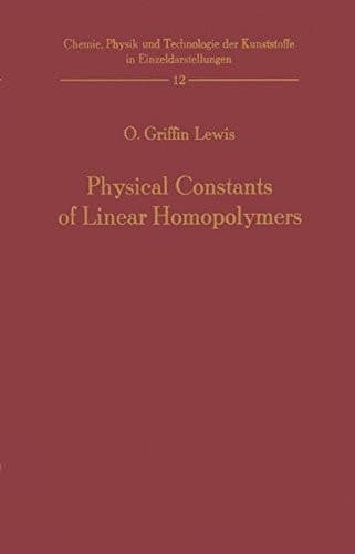 Physical Constants of Linear Homopolymers