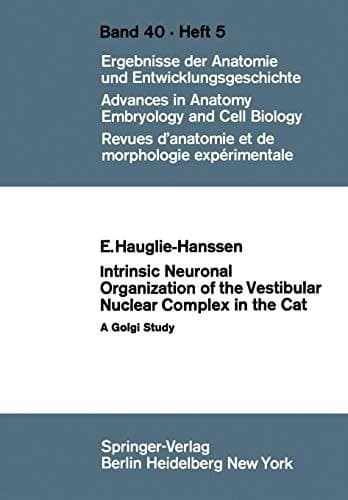 Intrinsic Neuronal Organization of the Vestibular Nuclear Complex in the Cat A Golgi Study