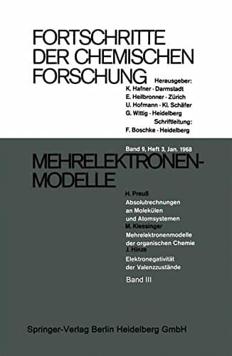Mehrelektronen-Modelle (Topics in Current Chemistry) (German Edition)