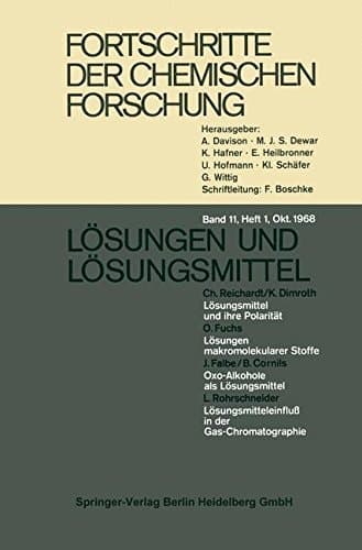 Lösungen und Lösungsmittel (Topics in Current Chemistry) (German Edition)