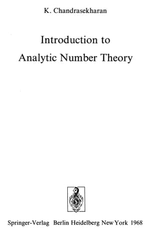 Introduction to Analytic Number Theory