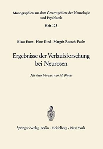 Ergebnisse der Verlaufsforschung bei Neurosen