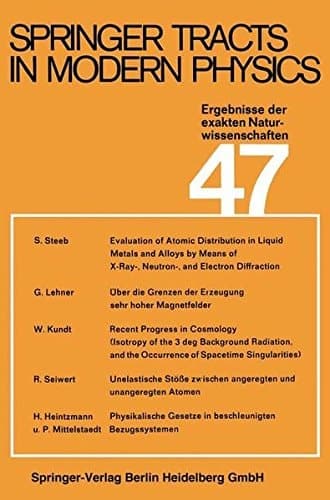 Springer Tracts in Modern Physics Ergebnisse der exakten Naturwissenschaften