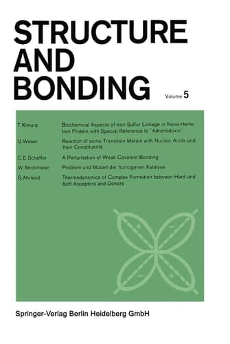 Structure and Bonding (Structure and Bonding, 5) (English and German Edition)