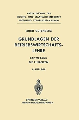 Grundlagen der Betriebswirtschaftslehre Die Finanzen