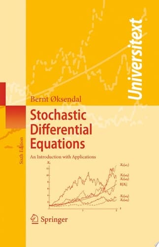 Stochastic Differential Equations An Introduction with Applications