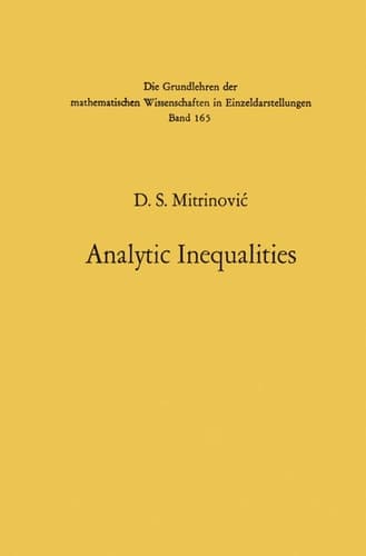 Analytic Inequalities
