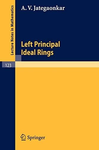Left Principal Ideal Rings