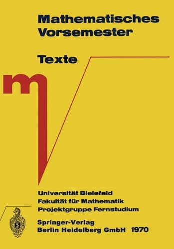Mathematisches Vorsemester Texte