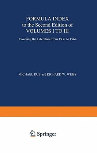 Formula Index to the Second Edition of Volume I to III