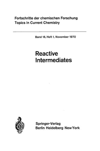 Reactive Intermediates