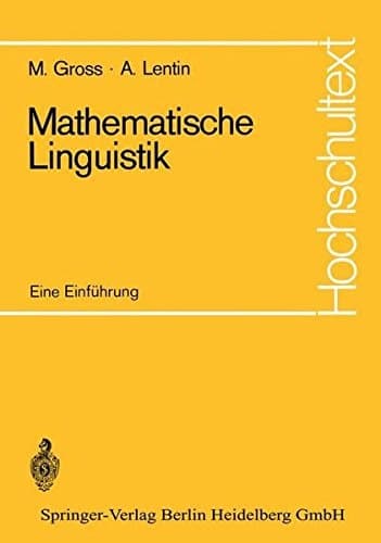 Mathematische Linguistik Eine Einführung