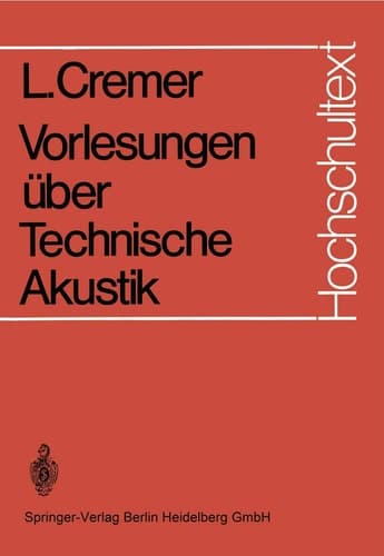 Vorlesungen Uber Technische Akustik (Hochschultext) (English and German Edition)